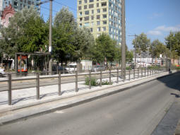 The platforms with the eastbound nearest