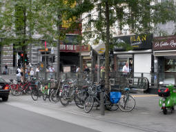 An entrance from the street