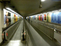 Tunnel to the metro from the tram