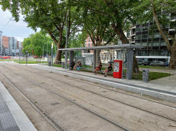 The platforms from the southwest-bound side