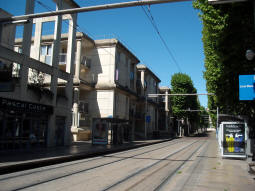 The platforms from the one for trams to Mosson