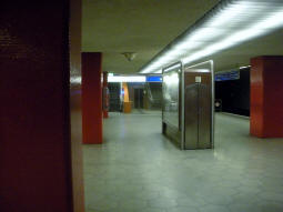 One of the exits from the platforms for trams to Schlo� Str�nkede, H�ntrop Kirche and Gelsenkirchen