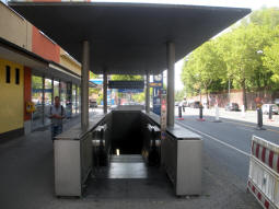 Entrances at the eastern end