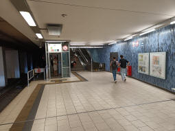 Eastern exits leading to the mainline station from the eastbound platform