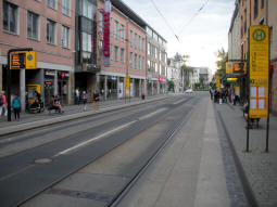 The platforms from the westbound side