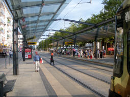 The platforms for lines 8, 9, 11, 12 from the northbound side