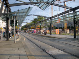 The platforms for lines 8, 9, 11, 12 from the northbound side