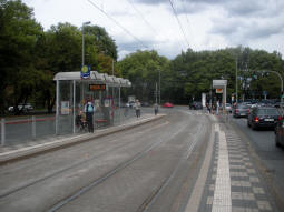 The platforms from the one for trams to Dinslaken