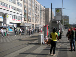 The two south-westbound platforms