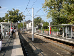 The platforms from the southbound