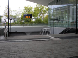 The main entrance by the exhibition centre