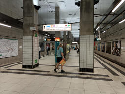 The southbound (left) and northbound arrival platforms
