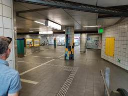 North-western concourse coming from the western-most entrance