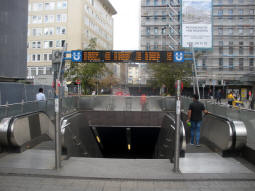 One of the entrances to the underground station