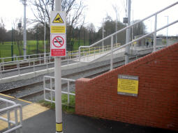 Looking towards the platforms from the stairs from the entrance in the previous photo
