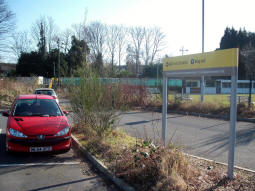 Looking towards the entrance from the rear car park
