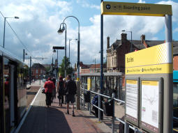 Looking towards the end of the line