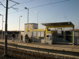Part of the platform for trams to Rochdale from the other platform