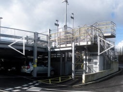 Panorama of the car park