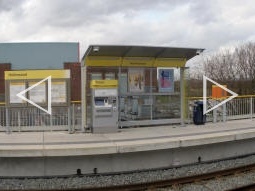 Auto-stitched panorama of the platform for trams to Rochdale