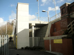 The entrance for trams to Rochdale