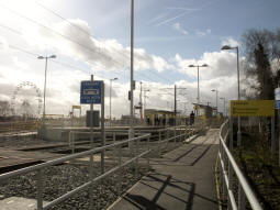 The platforms from the Tweedale Way entrance