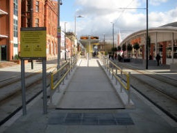 Looking towards the platforms