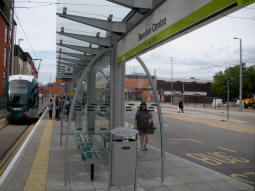 The platform for trams to Toton Lane