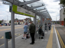 The platform for trams to Toton Lane