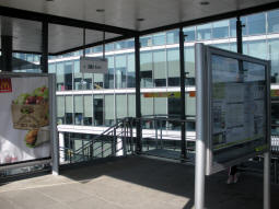 The exit stairs to Station Street (a lift is off to the right)