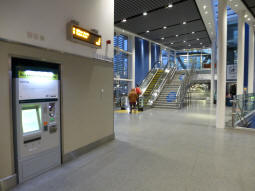 Looking towards the tram stop (upstairs) from the railway station