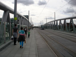 Looking towards the stop from the Station Street end