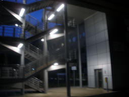 The stairs and lift up to the stop