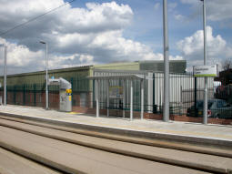 Looking across to the platform for trams to Clifton South from the other platform