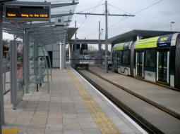 Looking along platform B towards the end of the line