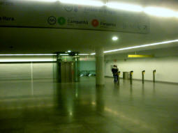 Looking towards the south-eastbound platform in the north-western ticket hall