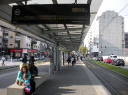 The platform for trams to Hospital S�o Jo�o