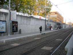 The northbound platform from by the southbound