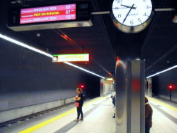 The platform for trams to Andaluc�a Tech