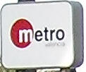 A Metrovalencia logo at La Marina stop