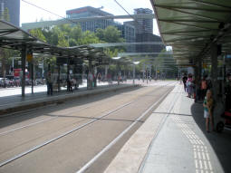 The platforms from by the westbound