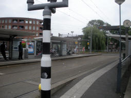 The platforms from the one for south-eastbound trams coming from Charlois