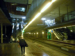 The platforms from the westbound