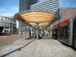 Eastbound island platform