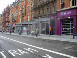Platform 2 for trams to Wolverhampton from across the tramway