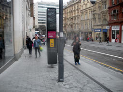Looking along platform 1 for trams to Grand Central - New Street Station