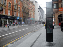 Looking along platform 1 for trams to Grand Central - New Street Station