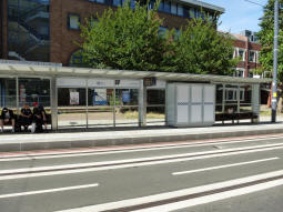 Platform 2 for trams to Wolverhampton seen from the other platform
