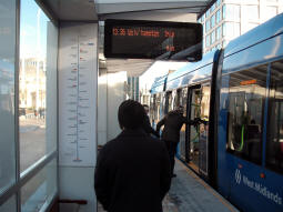 Platform 2, this will be the one for trams to Wolverhampton after the line is extended further, but for now I believe trams to there depart from both platforms