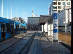 Platform 1, this one will be for trams to Hagley Road after further extension but signage suggests it is currently out of general use (though I believe it is actually also used for trams to Wolverhampton)
